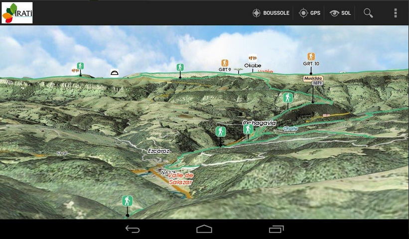 Una nueva app da a conocer rutas a pie y en bici por Irati